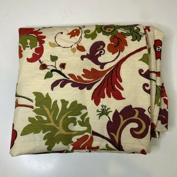 World Market Curtain 1 Panel 100% Cotton Floral pa